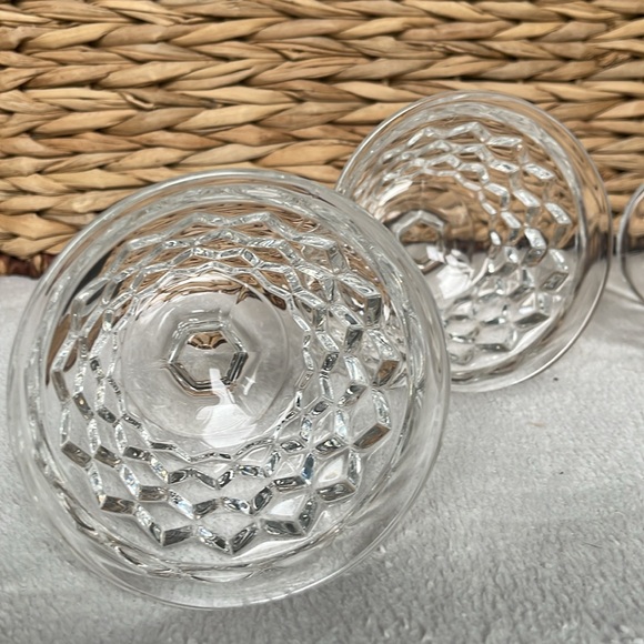Set of 4 Whitehall 6 oz Colony Indiana Glass Cubist Dessert Dishes - Picture 6 of 11